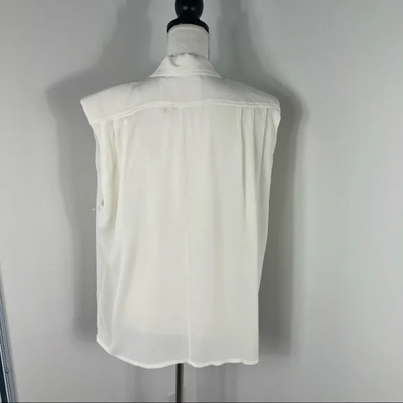 NEW Remain Birger Christensen padded shoulder tux top - Picture 4 of 7